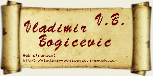 Vladimir Bogičević vizit kartica